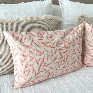Funda Cojín Hojas Coral 35x50 CM