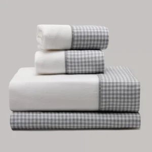 Set Sábanas FRANELA VICHY gris cama 105