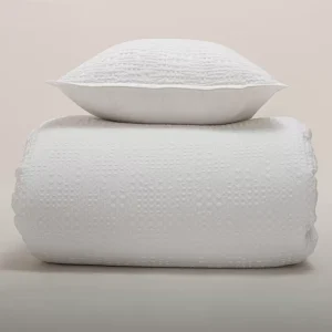 Juego Funda Nórdica + 2 Fundas Almohada TANA blanco cama 135 (200x220cm)
