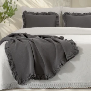 Plaid TELMA gris oscuro