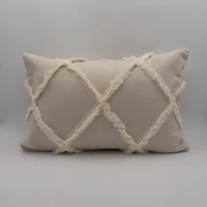 Funda Cojín LUNIA rombo beige- 40×55 CM