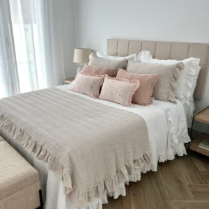 Camino pie colcha VALENTINA beige