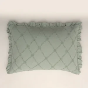 Funda Cojín JIMENA verde empolvado-50×70 CM