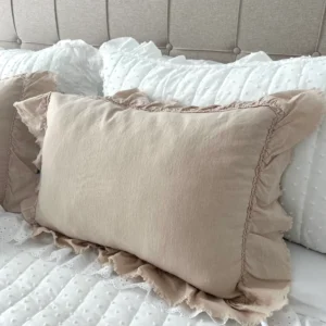 Funda Cojín LINO beige- 35×50 CM