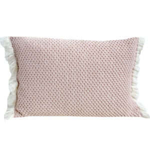 Funda Cojín BIANCA salmón empolvado- 35×50 CM