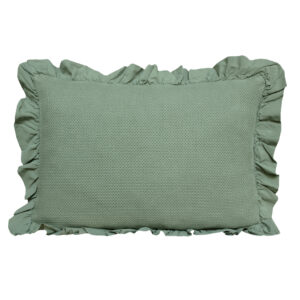 Funda Cojín TELMA verde seco 35x50 cm