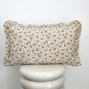 Funda Cojín Volante ALBA beige 30x50cm