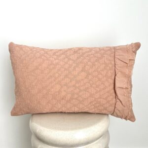Funda Cojín CRETA rosa viejo 35X50 cm