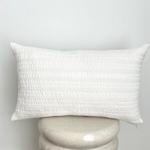 Funda Cojín LEONOR blanco 35X50 cm