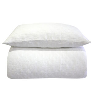 Set Edredón + Funda/s Cojines LUCRECIA blanco