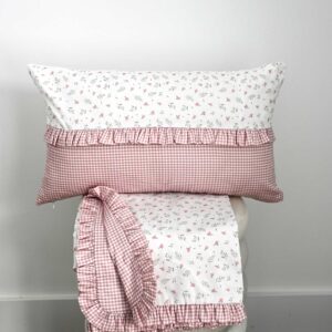 Set Camino pie cama + funda/s cojín AURORA Reversible