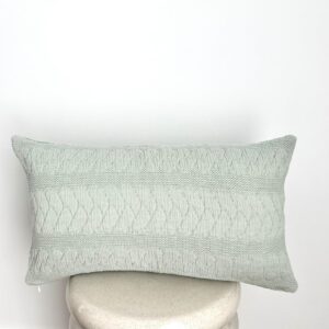 Funda Cojín ANTONELLA verde empolvado 35X50 cm