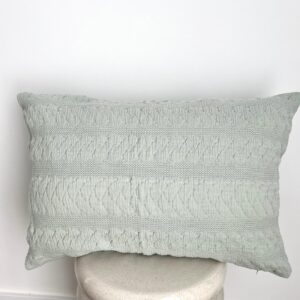 Funda Cojín ANTONELLA verde empolvado 40x60 cm