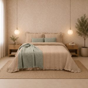 Colcha AMAIA beige - Disponible en varias medidas