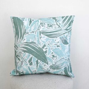 Funda Cojín DALIA VERDE AGUA 45x45 cm