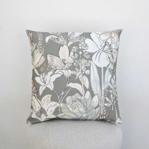 Funda Cojín ORQUÍDEA GRIS 45x45 cm