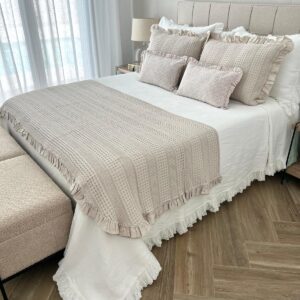 Camino de Pie Colcha AMAIA beige