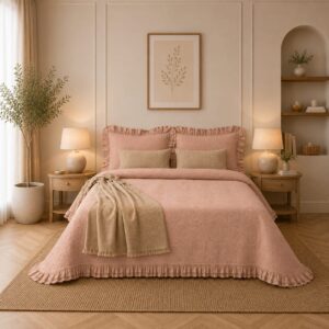 Colcha EVA rosa empolvado- Disponible en varias medidas