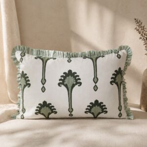 Funda Cojín VERA verde 40x60 cm