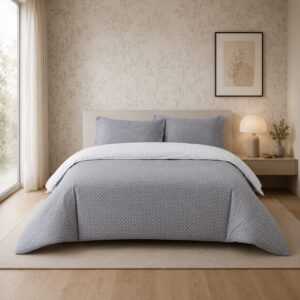Juego Funda Nórdica + Funda/s Almohadas DIANA gris oscuro