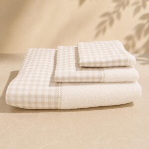 Pack 3 Toallas LINDA VICHY beige