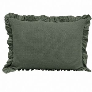 Funda Cojín TELMA verde salvia 35x50 cm
